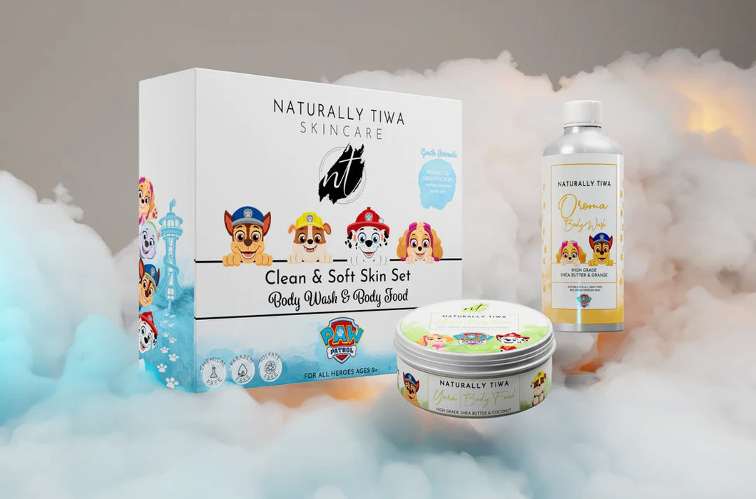 naturally tribal skincare - paw patrol - clean and soft skin set