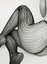 Charger l&#39;image dans la galerie, Swedish Stockings - Selma net tights - Strumpfhose - schwarz
