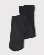Lade das Bild in den Galerie-Viewer, Swedish Stockings - Tora Shimmery 40 Denier - Kinder Strumpfhose - schwarz silber
